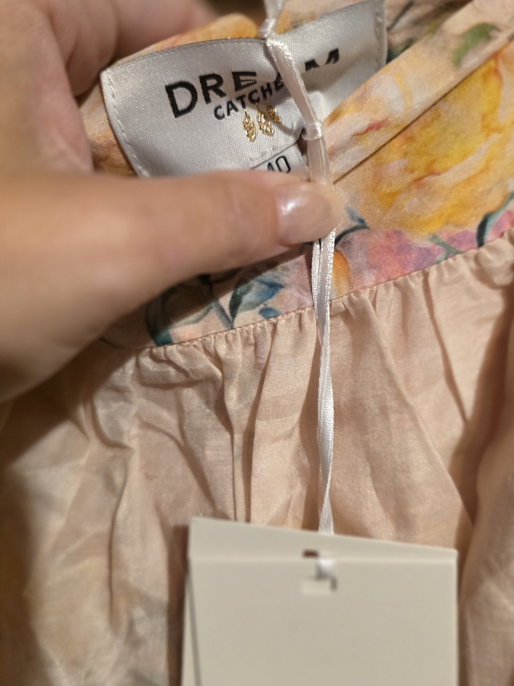 Dreamcatcher NWT Size Large Light Pink Floral Maxi Skirt Waist 30 - Picture 3 of 5